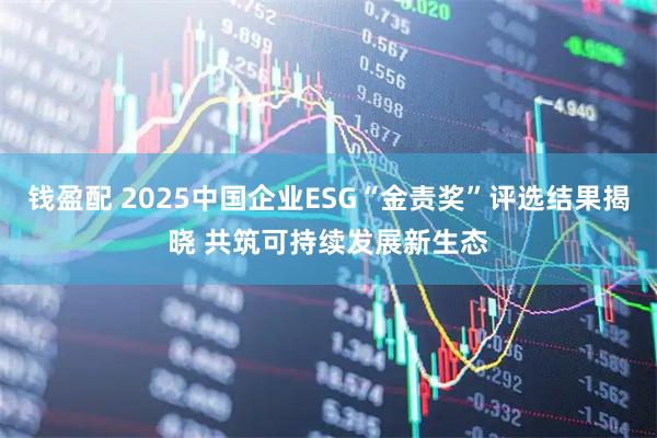 钱盈配 2025中国企业ESG“金责奖”评选结果揭晓 共筑可持续发展新生态